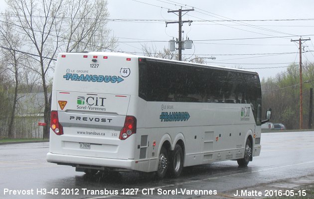 BUS/AUTOBUS: Prevost H3-45 2012 Transbus