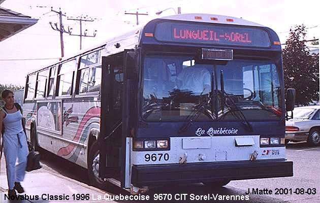 BUS/AUTOBUS: Novabus Classic 1996 La Quebecoise