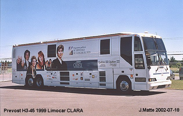 BUS/AUTOBUS: Prevost H3-45 1999 Limocar Clara