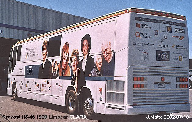 BUS/AUTOBUS: Prevost H3-45 1999 Limocar Clara