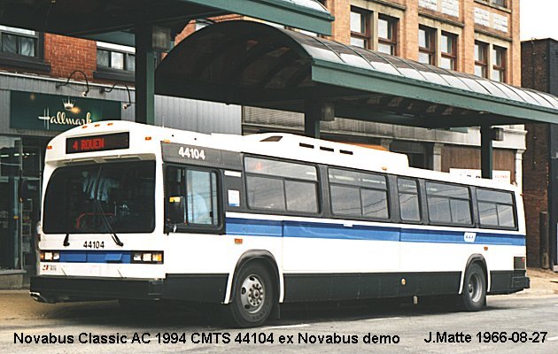 BUS/AUTOBUS: Novabus Classic 1994 CMTS