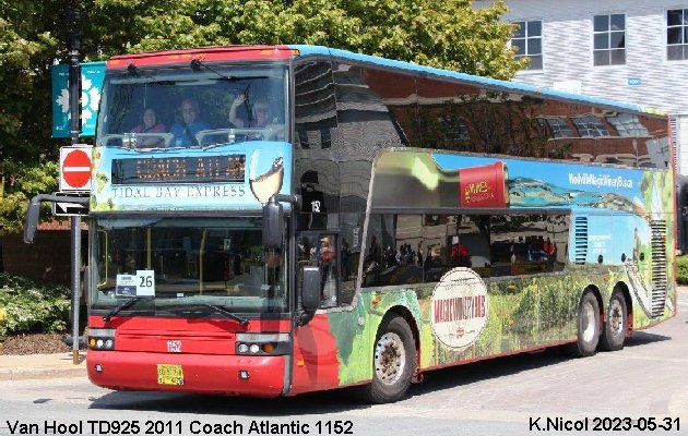 BUS/AUTOBUS: Van Hool TD925 2011 Coach Atlantic