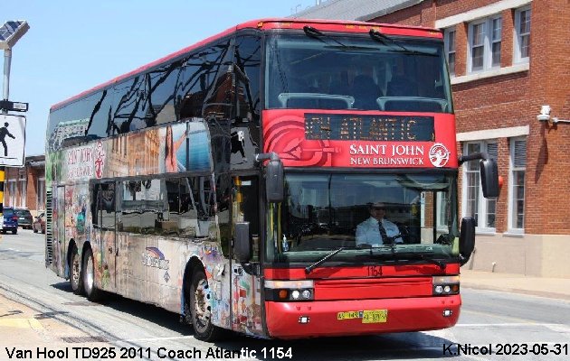 BUS/AUTOBUS: Van Hool TD925 2011 Coach Atlantic