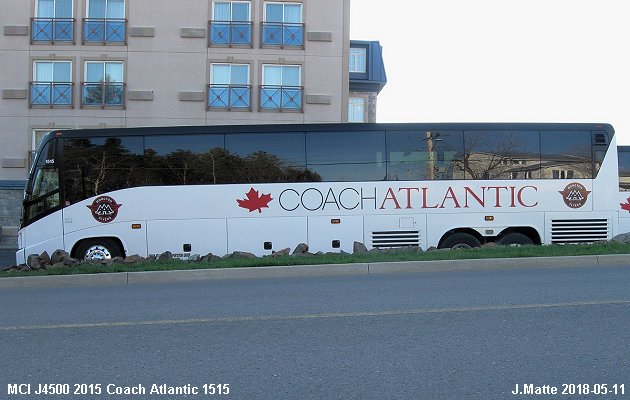 BUS/AUTOBUS: MCI J4500 2015 Coach Atlantic