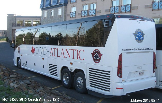 BUS/AUTOBUS: MCI J4500 2015 Coach Atlantic