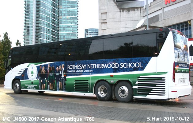 BUS/AUTOBUS: MCI J4500 2017 Coach Atlantique