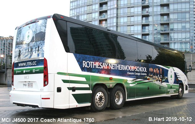 BUS/AUTOBUS: MCI J4500 2017 Coach Atlantique