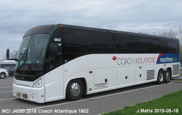 BUS/AUTOBUS: MCI J4500 2018 Coach Atlantic