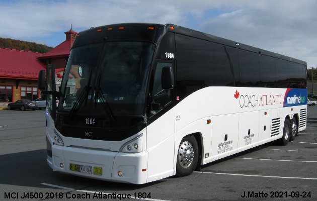 BUS/AUTOBUS: MCI J4500 2018 Coach Atlantic