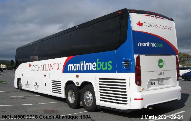 BUS/AUTOBUS: MCI J4500 2018 Coach Atlantic