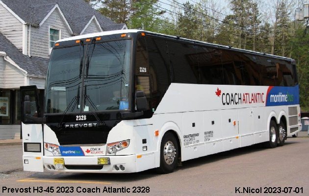 BUS/AUTOBUS: Prevost H3-45 2023 Coach Atlantic