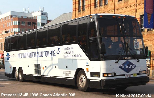 BUS/AUTOBUS: Prevost H3-45 1996 Trius