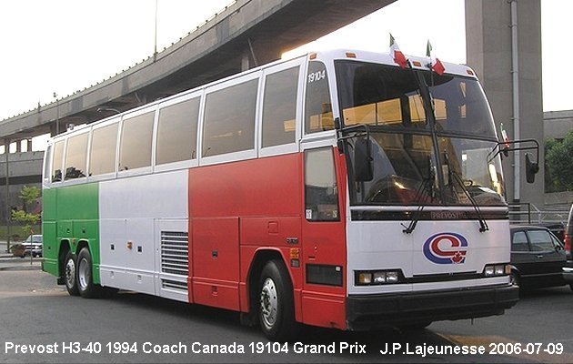 BUS/AUTOBUS: Prevost H3-40 1994 Coach Canada