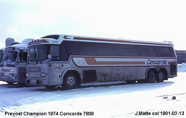 BUS/AUTOBUS: Prevost Champion 1974 Concorde