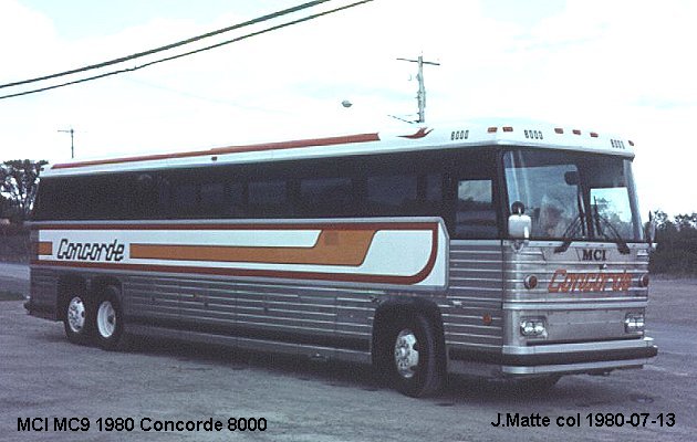 BUS/AUTOBUS: MCI MC 9 1980 Concorde