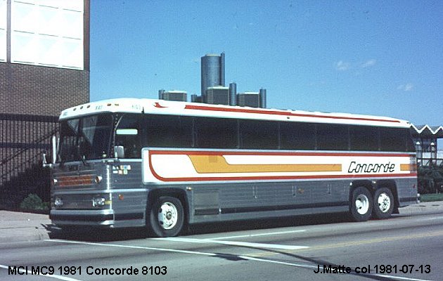 BUS/AUTOBUS: MCI MC 9 1981 Concorde