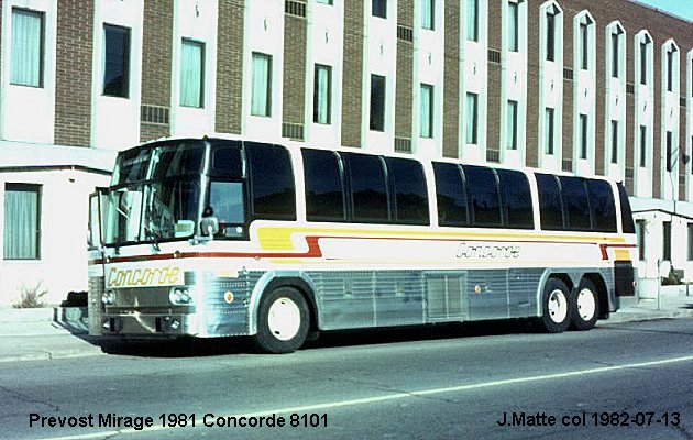 BUS/AUTOBUS: Prevost Le Mirage 1981 Concorde