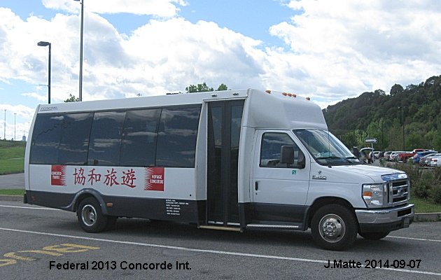 BUS/AUTOBUS: Federal Mid-size 2013 Concorde Intl