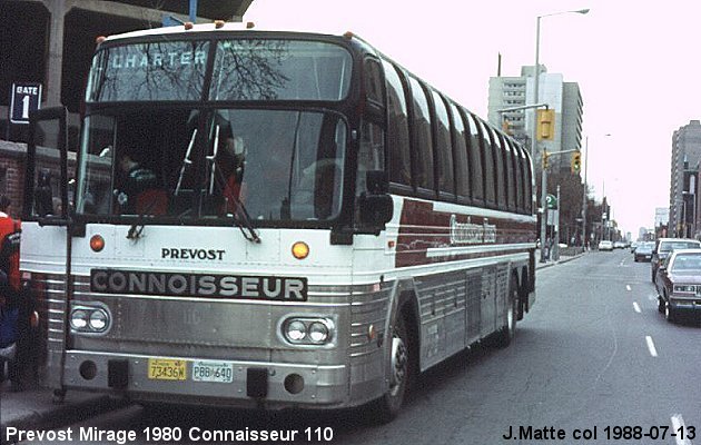 BUS/AUTOBUS: Prevost Le Mirage 1980 Connaisseur