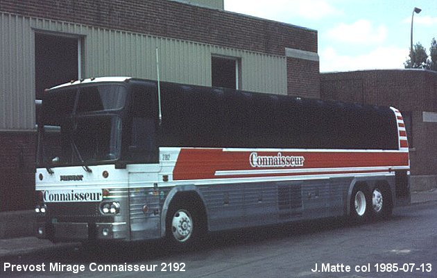 BUS/AUTOBUS: Prevost Mirage 1982 Connaisseur