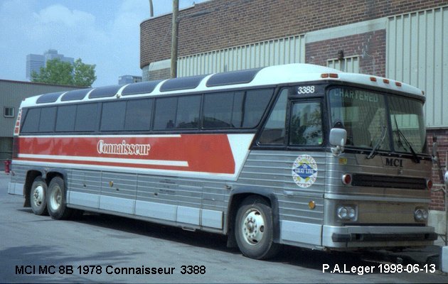 BUS/AUTOBUS: MCI MC 8B 1978 Connaisseur