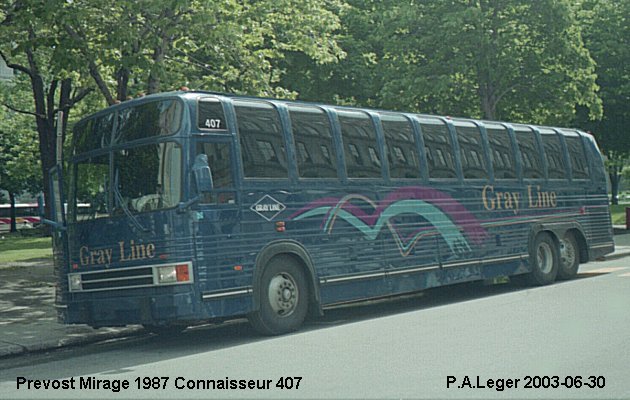 BUS/AUTOBUS: Prevost Mirage 1987 Connaisseur