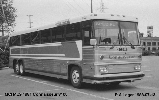 BUS/AUTOBUS: MCI MC 9 1981 Connaisseur