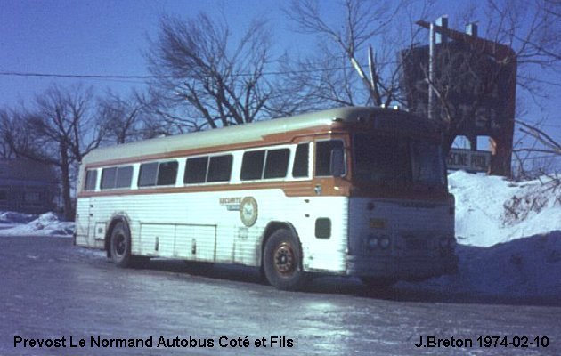 BUS/AUTOBUS: Prevost Le Normand 1960 Cote et Fils