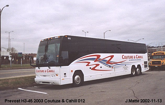 BUS/AUTOBUS: Prevost H3-45 2003 Couture&Cahill