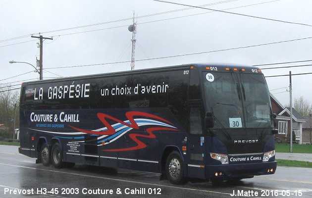 BUS/AUTOBUS: Prevost H3-45 2003 Couture & Cahill