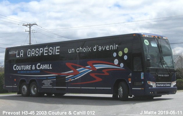 BUS/AUTOBUS: Prevost H3-45 2003 Couture & Cahill