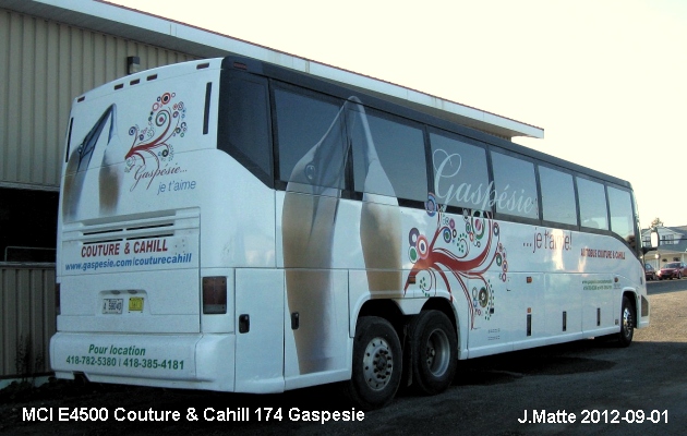 BUS/AUTOBUS: MCI E4500 1997 Couture Cahill