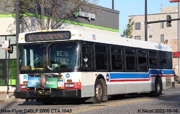 BUS/AUTOBUS: New Flyer D40LF 2005 Chicago Transit