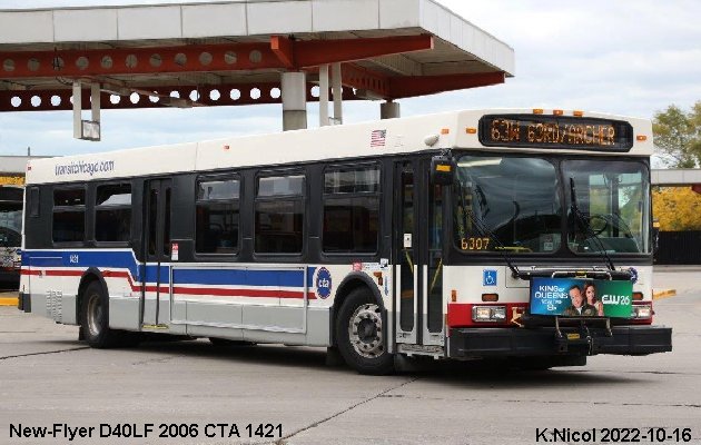 BUS/AUTOBUS: New Flyer D40LF 2006 Chicago Transit