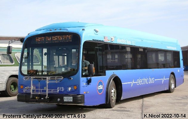 BUS/AUTOBUS: Proterra Catalyst ZX40 2021 Chicago Transit