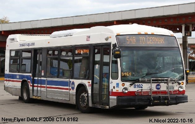 BUS/AUTOBUS: New Flyer D40LF 2008 Chicago Transit