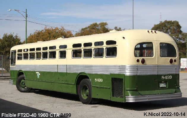 BUS/AUTOBUS: Flxible FT2D-40 1960 Chicago Transit