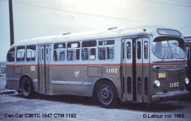 BUS/AUTOBUS: Can-Car C36TC  1947 C.T.M.