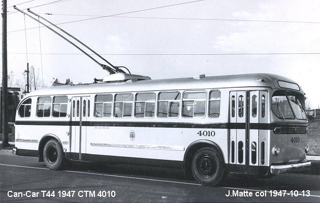 BUS/AUTOBUS: Can-Car T44 1947 C.T.M.