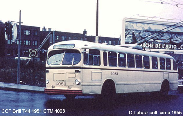 BUS/AUTOBUS: C.C.F./Brill T 44 1951 C.T.M.