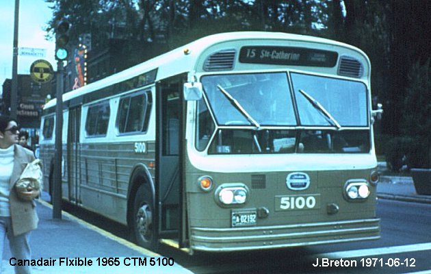 BUS/AUTOBUS: Canadair (Flxible) New Look 1965 CTCUM