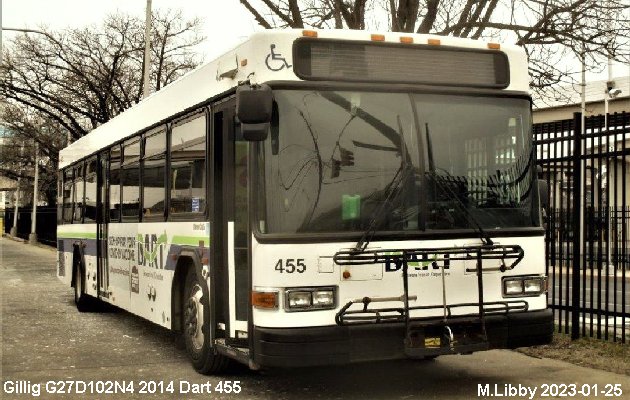 BUS/AUTOBUS: Gillig G27D102N4 2014 Dart