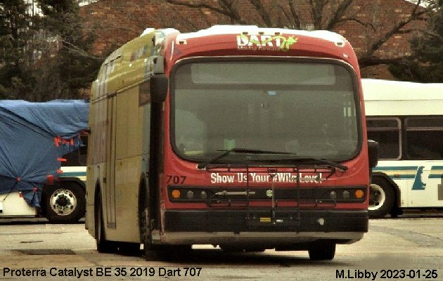 BUS/AUTOBUS: Proterra Catalyst BE 35 2019 Dart