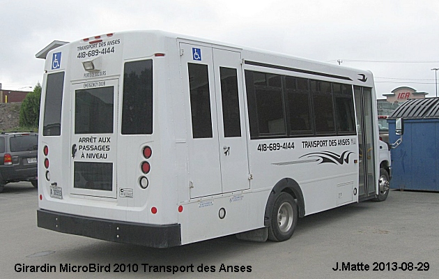 BUS/AUTOBUS: Girardin Microbird 2010 Des Anses