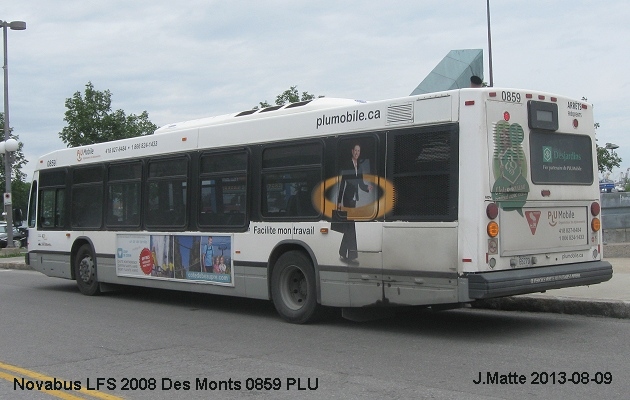 BUS/AUTOBUS: Novabus LFS 2008 Des Monts