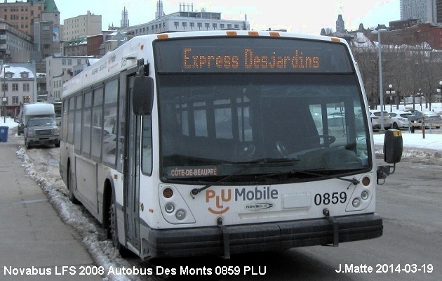 BUS/AUTOBUS: Novabus LFS 2008 Des Monts