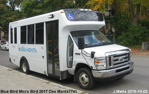 BUS/AUTOBUS: Blue Bird MicroBird 2017 Des Monts