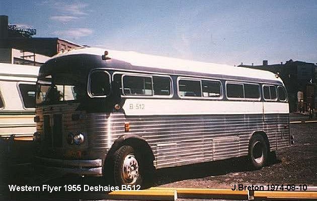 BUS/AUTOBUS: Western Flyer B 28 1955 Deshaies