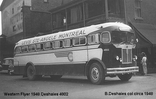 BUS/AUTOBUS: Western Flyer Coach 1948 Deshaies