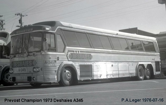 BUS/AUTOBUS: Prevost Champion 1973 Deshaies